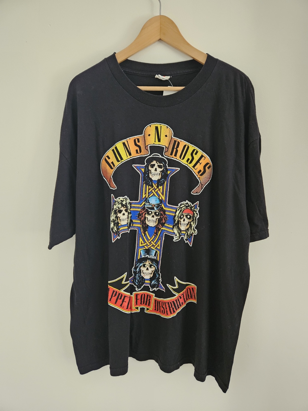 Guns N Roses Appetite For Destruction Shirt Mens 2XL Rock Band Tour Concert